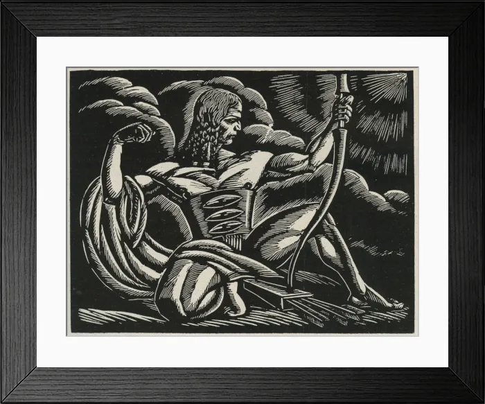 Framed Print : Red Indian brave Framed Print : Red Indian brave