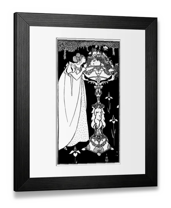 Framed Print : Autumn. Illustration for calendar. Artist: Aubrey Beardsley Date: 1890s Framed Print : Autumn. Illustration for calendar. Artist: Aubrey Beardsley Date: 1890s