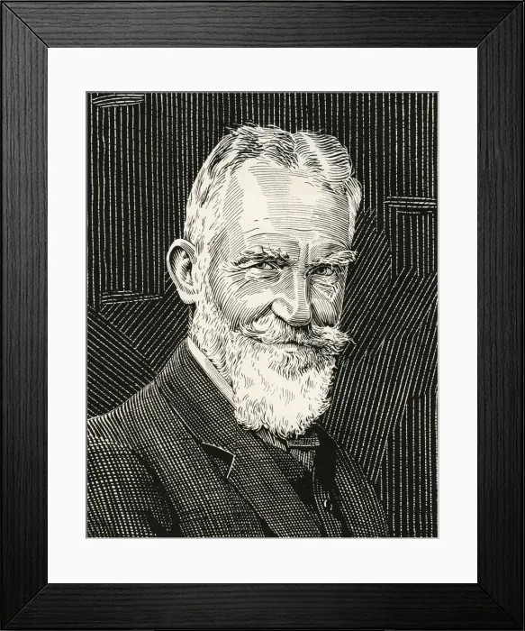 Framed Print : George Bernard Shaw Framed Print : George Bernard Shaw