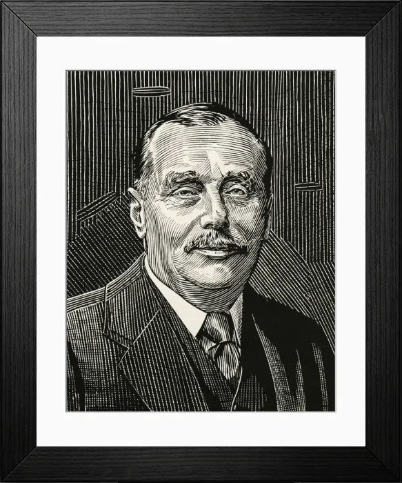 Framed Print : H G Wells. Herbert George Wells (1866-1946) Framed Print : H G Wells. Herbert George Wells (1866-1946)