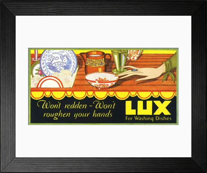 Framed Print : Lux Advertisement Framed Print : Lux Advertisement