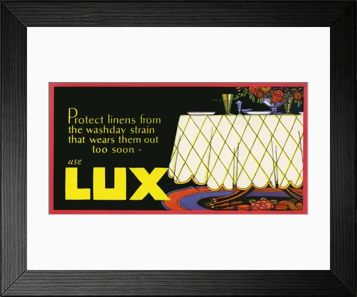 Framed Print : Lux Advertisement Framed Print : Lux Advertisement