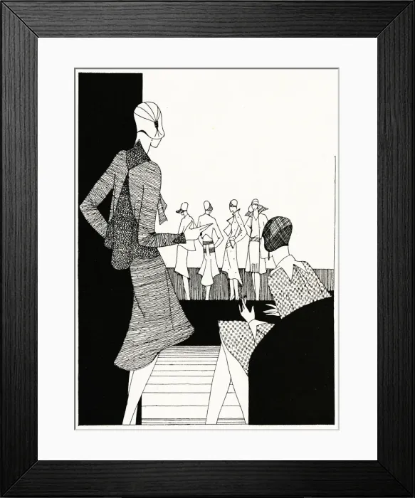 Framed Print : Fashion illustration Framed Print : Fashion illustration