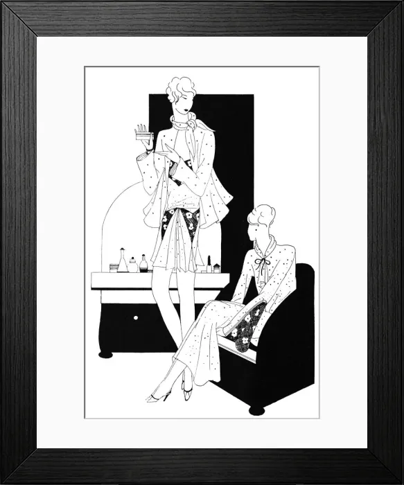 Framed Print : Fashion illustration Framed Print : Fashion illustration