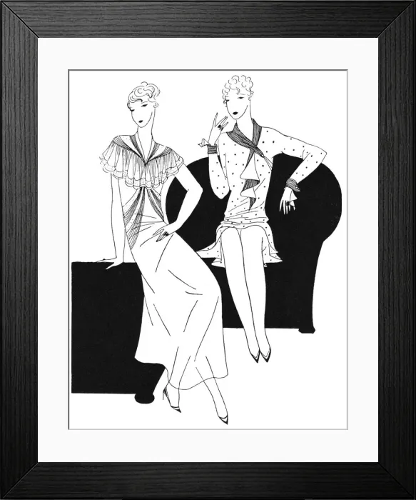 Framed Print : Fashion illustration Framed Print : Fashion illustration