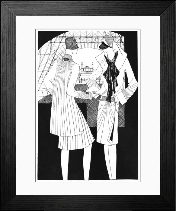 Framed Print : Fashion illustration Framed Print : Fashion illustration