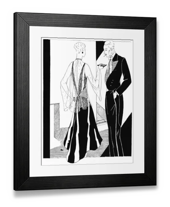 Framed Print : Fashion illustration Framed Print : Fashion illustration