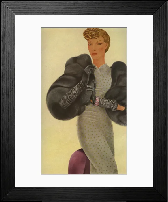 Framed Print : Fashion illustration Framed Print : Fashion illustration