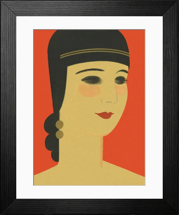 Framed Print : Art Deco lady Framed Print : Art Deco lady