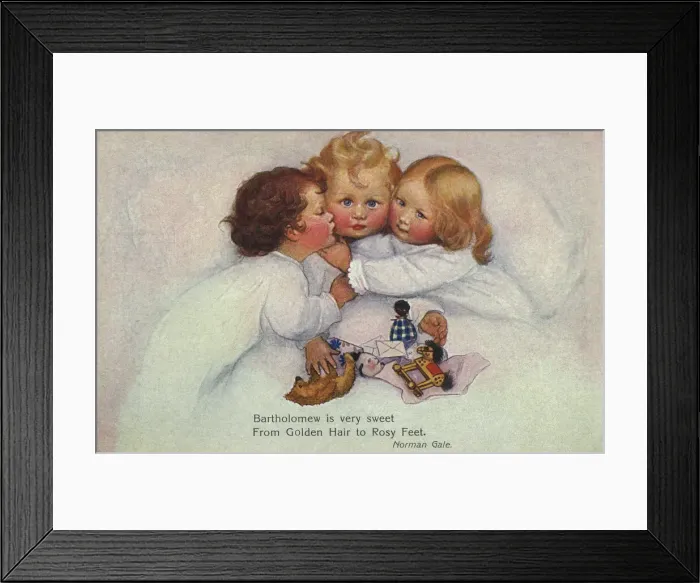 Framed Print : Children at bedtime Framed Print : Children at bedtime