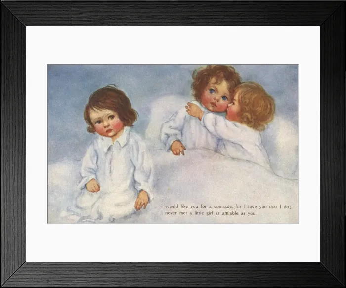 Framed Print : Children at bedtime Framed Print : Children at bedtime