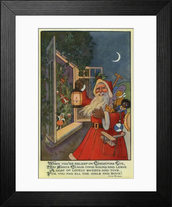 Framed Print : Xmas. Santa Claus with toys Framed Print : Xmas. Santa Claus with toys
