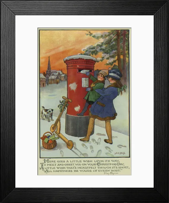 Framed Print : Xmas. Posting cards Framed Print : Xmas. Posting cards