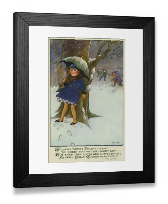 Framed Print : Xmas. Snowballing Framed Print : Xmas. Snowballing