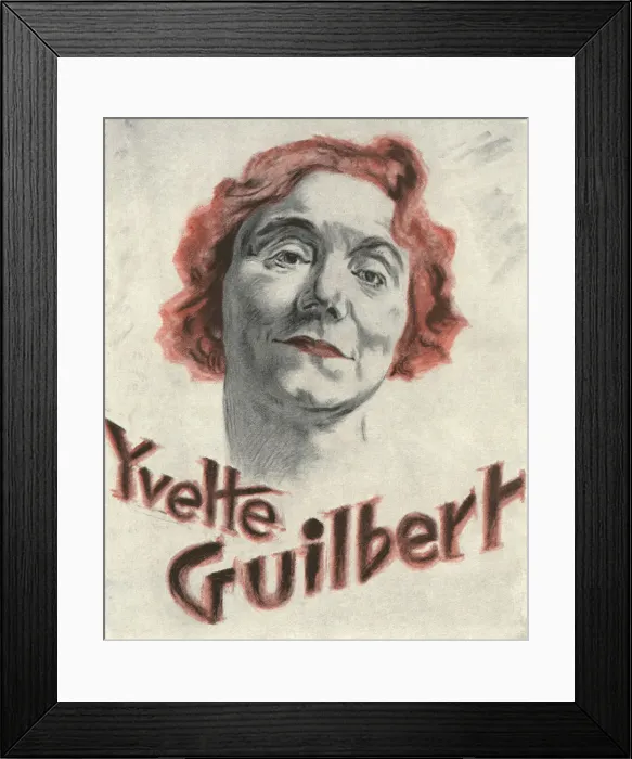 Framed Print : Yvette Guilbert Framed Print : Yvette Guilbert