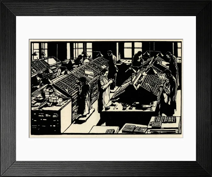 Framed Print : Type setting Framed Print : Type setting