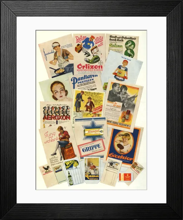 Framed Print : German Press advertisements Framed Print : German Press advertisements