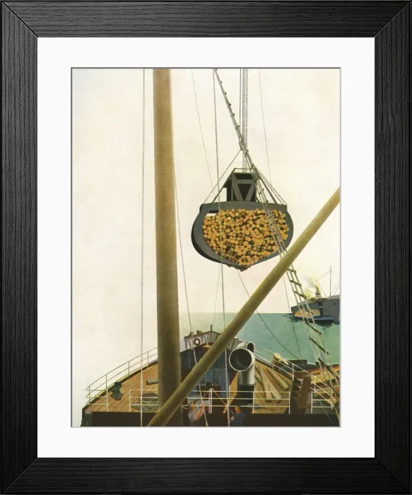 Framed Print : Discharging a cargo Framed Print : Discharging a cargo
