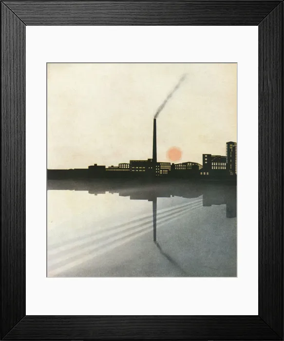 Framed Print : Industrial landscape Framed Print : Industrial landscape