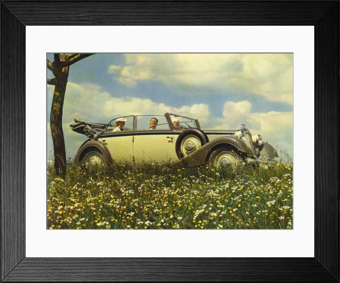 Framed Print : Open top car Framed Print : Open top car