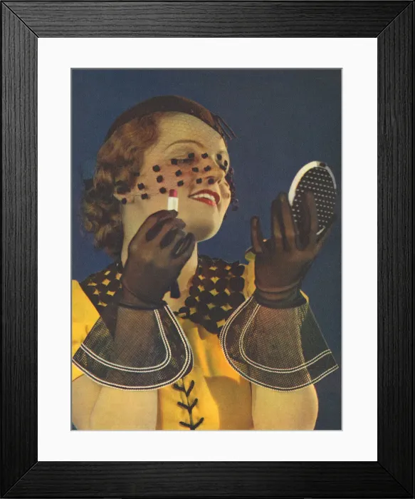 Framed Print : Woman applying makeup Framed Print : Woman applying makeup