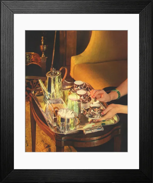 Framed Print : Tea service Framed Print : Tea service