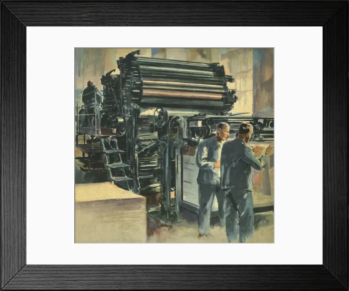 Framed Print : Printing room Framed Print : Printing room