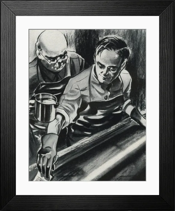 Framed Print : Inking rollers Framed Print : Inking rollers