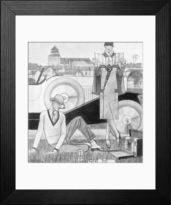 Framed Print : Picnic en route Framed Print : Picnic en route