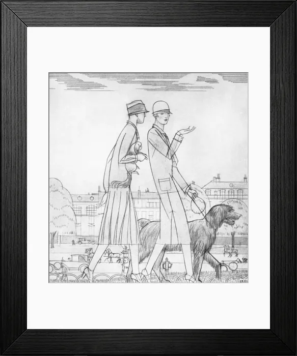 Framed Print : Fashion, dog Framed Print : Fashion, dog