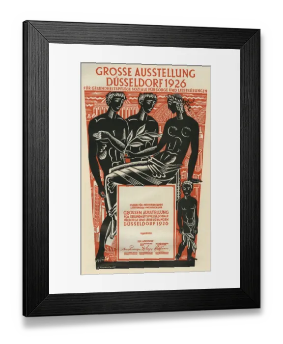 Framed Print : Advertising poster for exhibition Framed Print : Advertising poster for exhibition