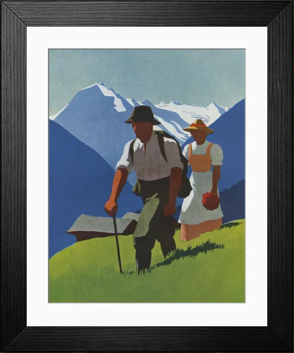 Framed Print : Travel poster (Austrian Tyrol) Framed Print : Travel poster (Austrian Tyrol)