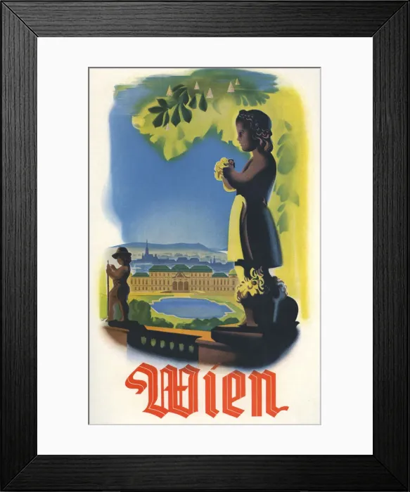 Framed Print : Travel poster (Vienna) Framed Print : Travel poster (Vienna)