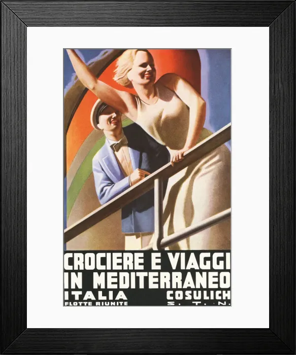Framed Print : Travel poster Framed Print : Travel poster