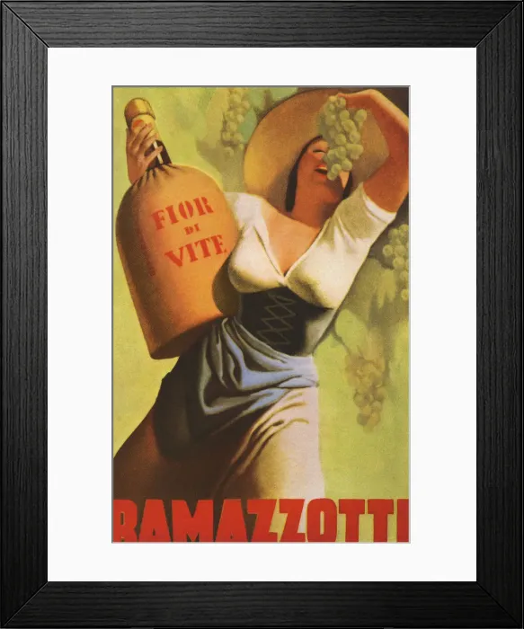Framed Print : Ramazotti advertisement Framed Print : Ramazotti advertisement