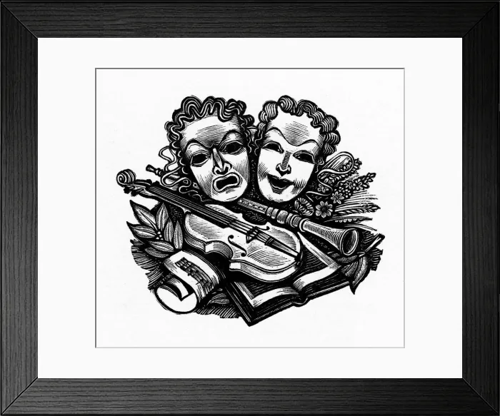 Framed Print : Masks and music Framed Print : Masks and music