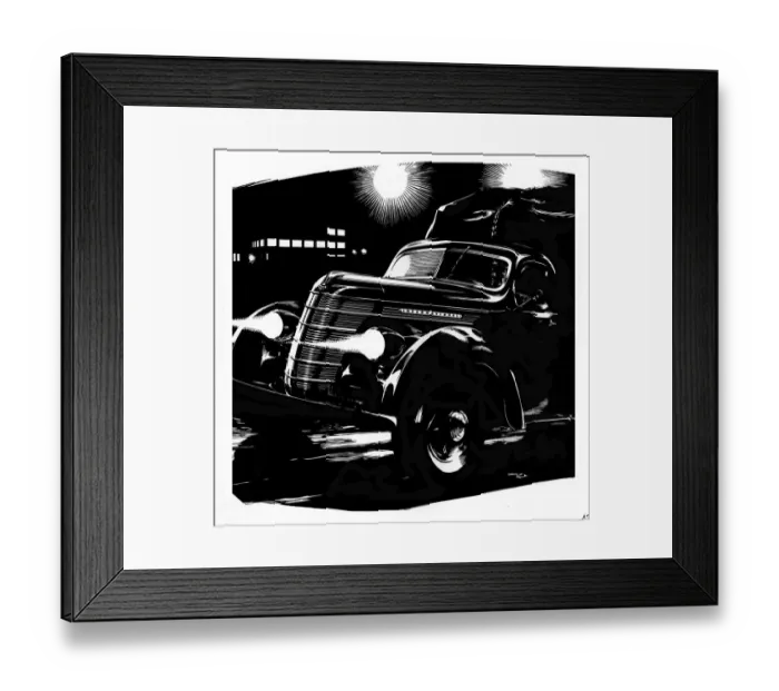 Framed Print : Car at night Framed Print : Car at night
