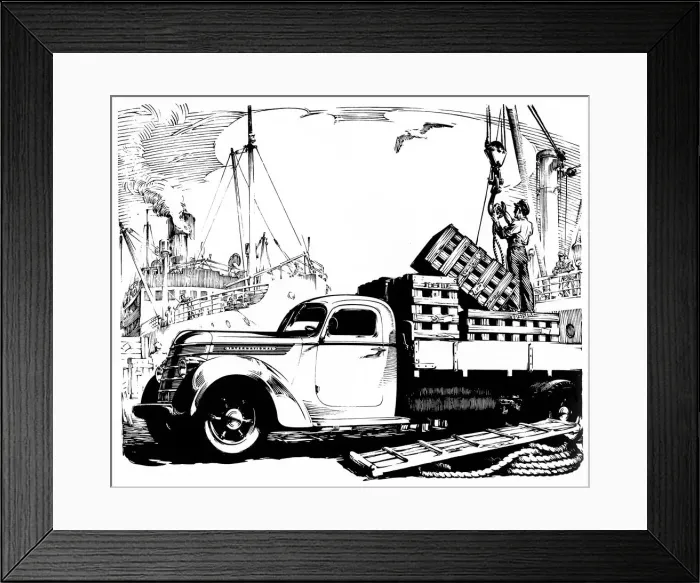 Framed Print : Truck loading Framed Print : Truck loading