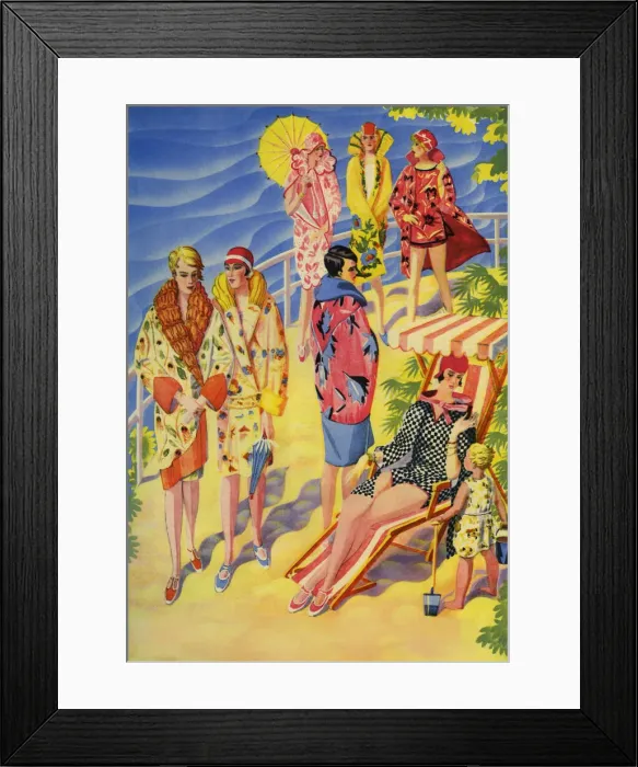 Framed Print : Fashion. Beachwear Framed Print : Fashion. Beachwear