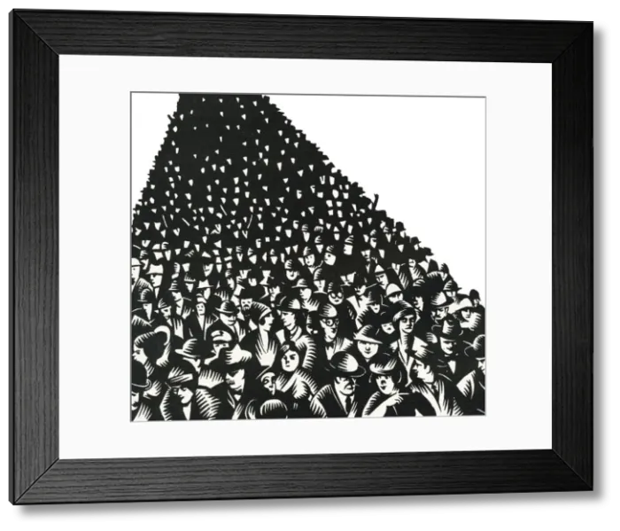 Framed Print : Crowd scene Framed Print : Crowd scene