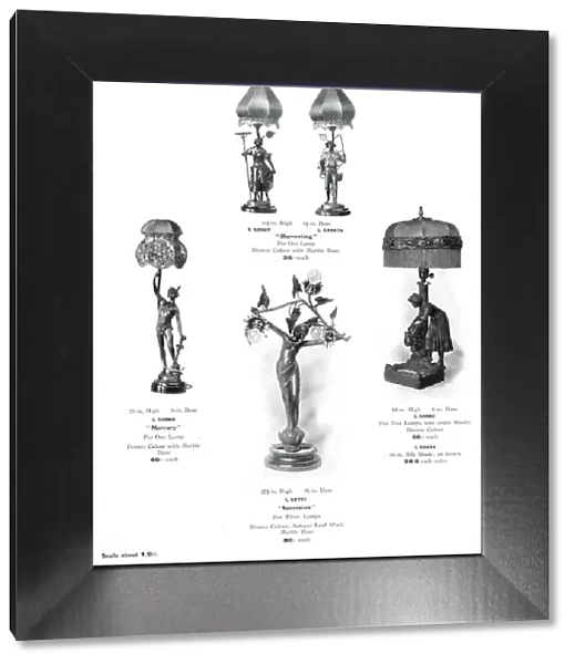 Electric Light Fixtures catalogue, Statuettes