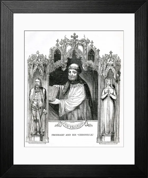 Framed Print : Jean Froissart, chronicler, author and historian Framed Print : Jean Froissart, chronicler, author and historian