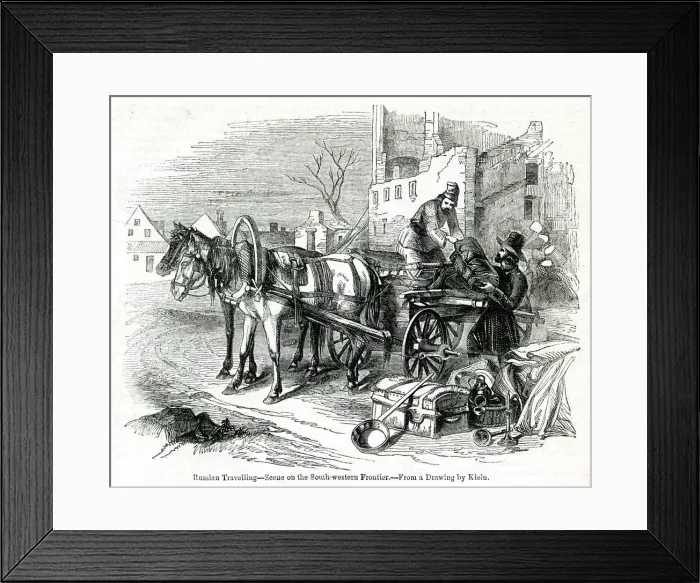 Framed Print : Travelling in south-west Russia 1842 Framed Print : Travelling in south-west Russia 1842