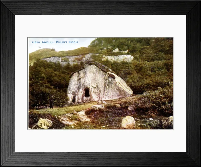 Framed Print : Ardlui Pulpit or Clach nan Tarbh, Loch Lomond, Scotland Framed Print : Ardlui Pulpit or Clach nan Tarbh, Loch Lomond, Scotland