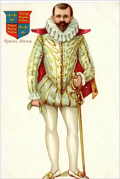 Costume of Tudor  /  Elizabethan nobleman, 1600