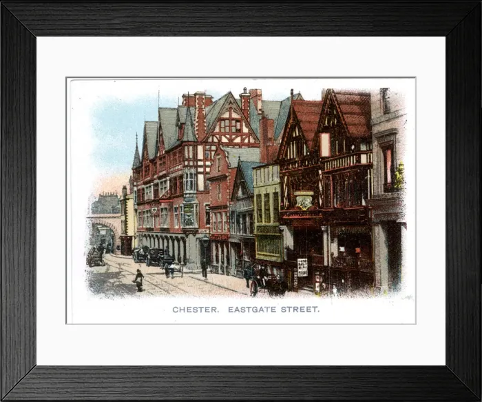 Framed Print : Eastgate Street, Chester Framed Print : Eastgate Street, Chester