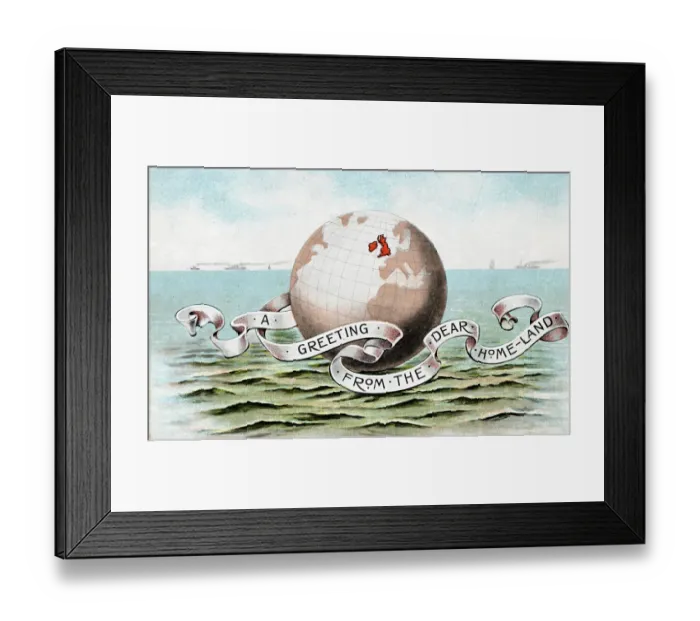 Framed Print : Great Britain highlighted on the globe Framed Print : Great Britain highlighted on the globe