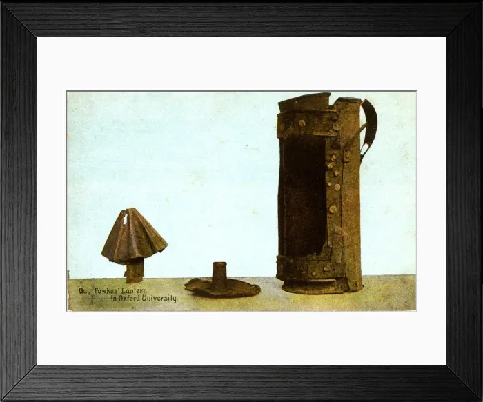 Framed Print : Gunpowder Plot, Guy Fawkes lantern, Oxford University