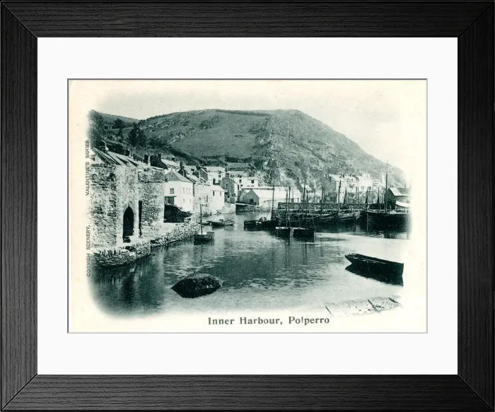 Framed Print : Inner Harbour, Polperro, Cornwall Framed Print : Inner Harbour, Polperro, Cornwall