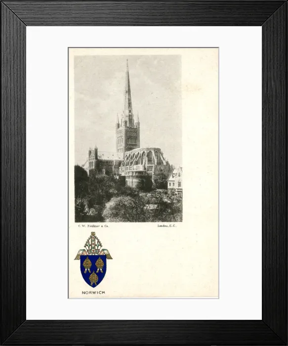 Framed Print : Norwich Cathedral, Norwich, Norfolk Framed Print : Norwich Cathedral, Norwich, Norfolk
